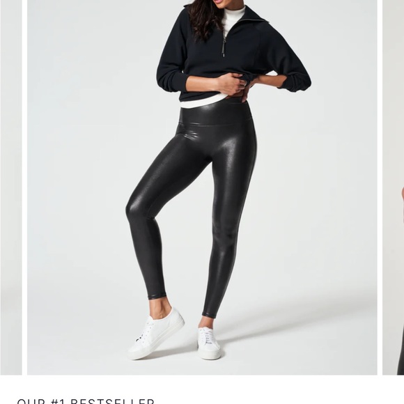 Faux leather leggings S/P - Picture 3 of 4